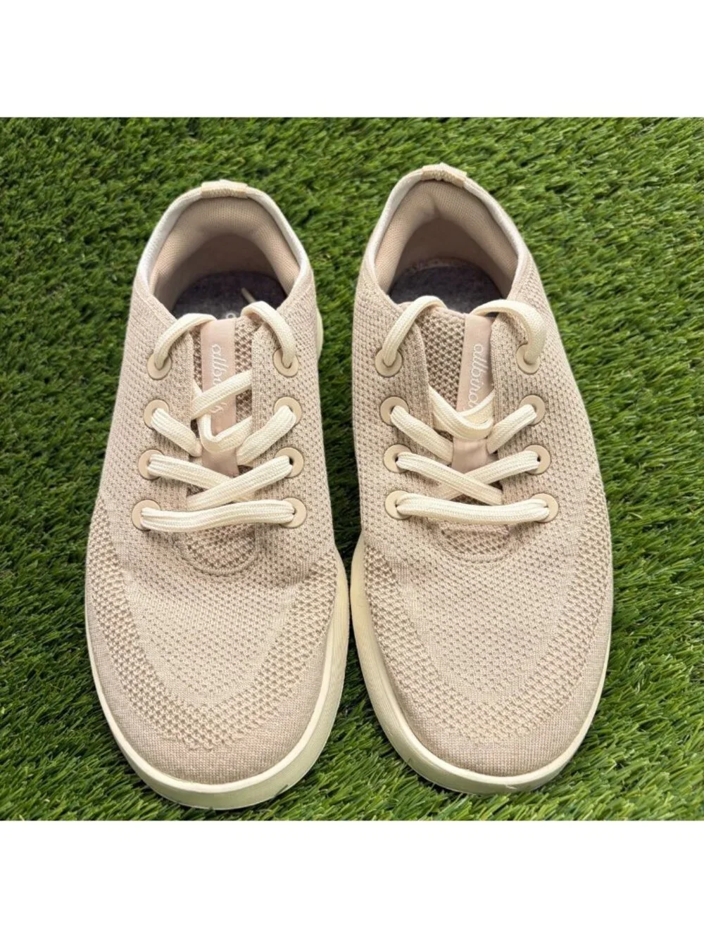 Allbirds Tree Runner Go Womens Size 9.5 Beige Athletic Running Shoes Sneakers
